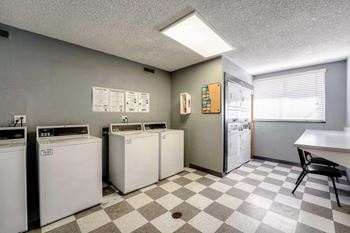 Four secured laundry care centers conveniently located throughout the community